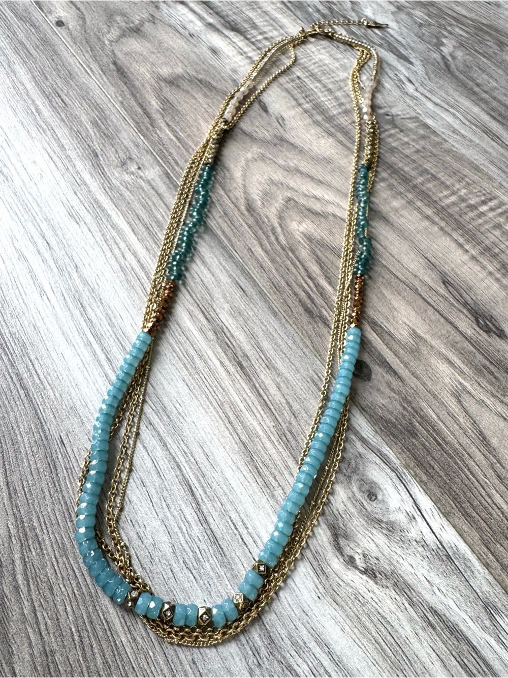 Chloe + Isabel Turquoise Strands Layering Necklace